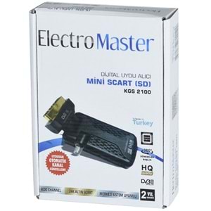 ELECTROMASTER Mini Scart SD Uydu Alıcısı KGS-2100