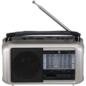 KTF 2'' Solarlı Işıklı Usb Radyo KTF-1448