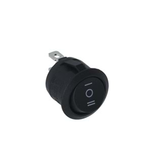 HIGHTEK Mini Yuvarlak Işıksız Anahtar On Off 2P LDS134 E