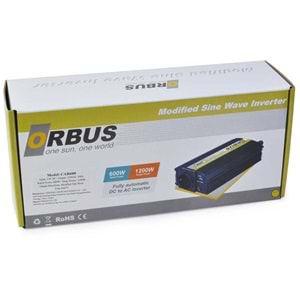 ORBÜS 12V 600W Modifiye Sinüs İnvertör Ms-12-600