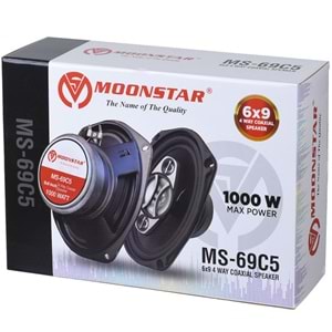 MOONSTAR 6X9 1000W Oval Coaxial Hoparlör MS-69 C5