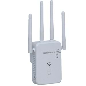 NİVATECH 4 Antenli 300 Mbps Wi-Fi Router Sinyal Güçlendirci NTC-35Q
