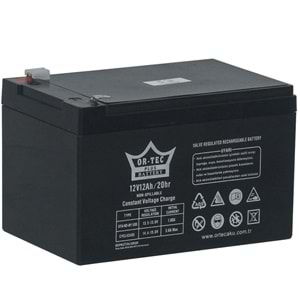 ORTEC 12V 12A Kuru Tip Akü ORTEC-12V12