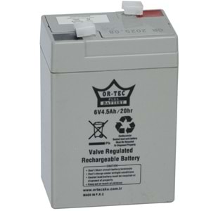 ORTEC 6V 4,5A Akü ORTEC-6V4,5