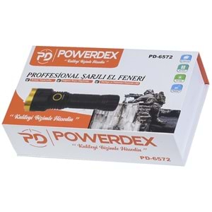 POWERDEX 10W Şarjlı El Feneri PD-6572