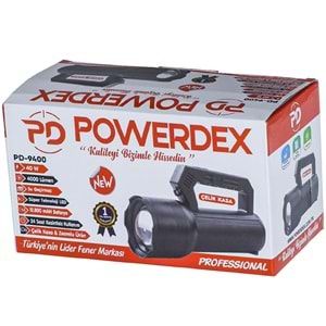 POWERDEX 40W Zoomlu Şarjlı Fener PD-9400