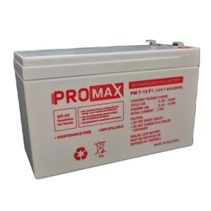 PROMAX 12V 7A 1,7 Kg Kuru Tip Akü PM-7-12