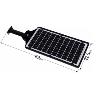 PANTHER IP-66 Sensörlü Kumandalı Solar şarjlı Ledli Sokak Lambası PT-W7114-2