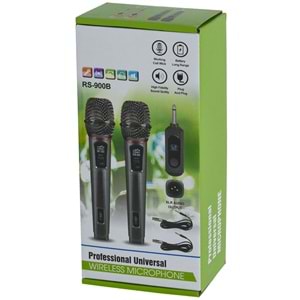 JRL UHF 2 El Kablolu Kablosuz Mikrofon (WN-09) RS-900 B EE