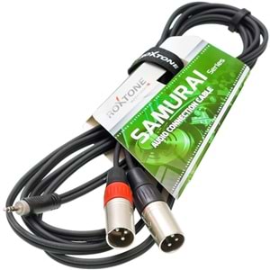 ROXTONE 3,5 Mm St 2*Xlr Erkek 3 Mt Kablo RXK-13603