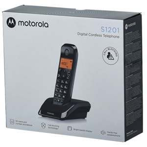 MOTOROLA Telsiz (DECT) Kablosuz Ev ve Ofis Telefonu S-1201B