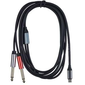S.WIELER Type C - 2 x 6.3 mm 2 Metre Mono Kablo SC2M-2M