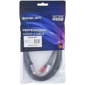 S.WIELER Type C - 2 x Rca 2 Metre Erkek Kablo SC2R-2M