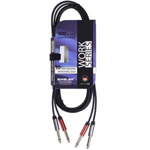 S.WIELER 2*6.3 mm Mono - 2 x 6.3 mm 3 Metre Mono Kablo SMM2-3M