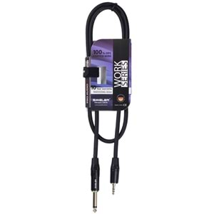 S.WIELER 6.3 mm Mono-3.5 mm 1 Metre Stereo Kablo SMS-1M