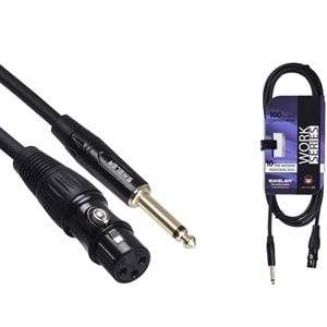 S.WIELER 6.3 mm Mono - Xlr 3 Metre Dişi Kablo SMX-3M