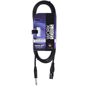 S.WIELER 6.3 mm Mono - Xlr 3 Metre Dişi Kablo SMX-3M