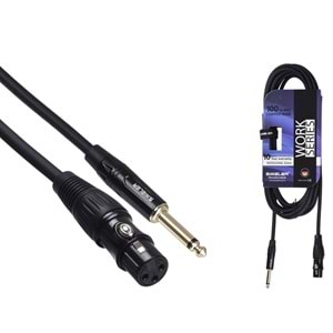 S.WIELER 6.3 mm Mono - Xlr 5 Metre Dişi Kablo SMX-5M