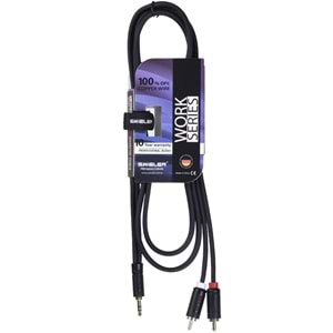 S.WIELER 2 x Rca - 3.5 mm 1.5 Metre Stereo Kablo SR2S-1.5M