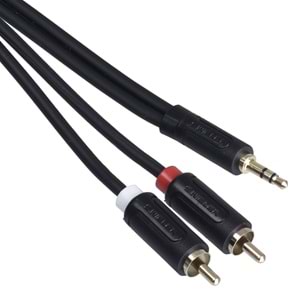 S.WIELER 2 x Rca - 3.5 mm 5 Metre Stereo Kablo SR2S-5M