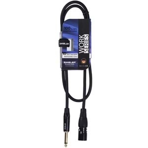 S.WIELER Xlr Erkek - 6.3 mm 1 Metre Mono Kablo SXM-1M