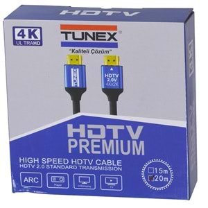 TUNEX 20 Mt 4K Profesyonel HDMI Kablo THD-20 4K