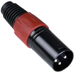 TUNEX Red Metal Xlr Canon Erkek Jak TNX-4813-E RD