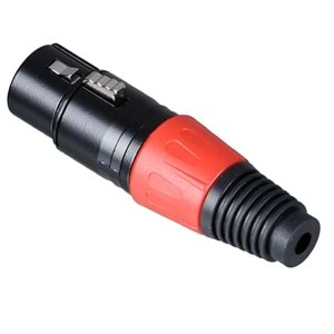 TUNEX Red Metal Xlr Canon Dişi Jak TNX-4814-E RD