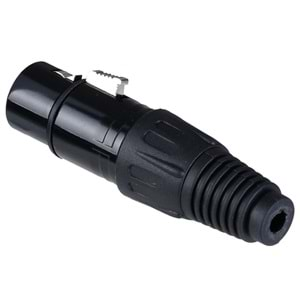 TUNEX Black Metal Xlr Canon Dişi Jak TNX-4814 BK