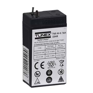 TUNEX 4V 0,7A Siyah Kuru Bakımsız Akü TNX-4V07A