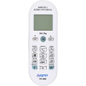 Klima Akıllı Kumanda (Mp-6000) TNX-K-4020