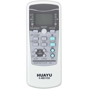 HUAYU Mitsubishi Üniversal Klima Kumandası (K-MB1550) TR-057