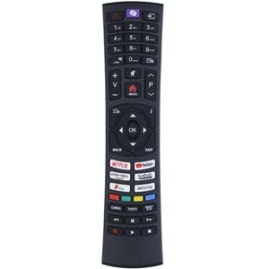 TUNEX Vestel Mor Tuş Yotube - Netflix - Twich - Medion Tuşlu Akıllı Led Tv Kumanda TR-219