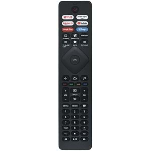 TUNEX Philips Netflix Rakuten Youtube Disney Tuşlu Led Tv Kumanda TR-612