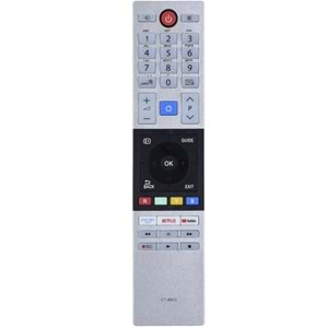 TUNEX Toshiba Netflix Prime Video Youtube Tuşlu Led Tv Kumanda TR-761