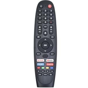 TUNEX Onvo Profilo Saba Netflix Youtube Prime Video Tuşlu Ses Komutsuz Led Tv Kumanda TR-806