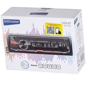 GOLDMASTER 4X45W Usb Girişli Bluetooth Özellikli Oto Radyo Teyp V-700 BT