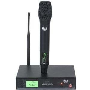 WÖLLER UHF Tek El Anti Feedback Dijital Kablosuz Mikrofon W-301 E