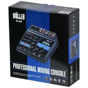 WÖLLER 4 Kanal Usb-Bt 48V Deck Mixer W-402
