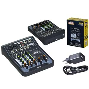 WÖLLER 4 Kanal Usb-Bt Deck Mikser W-404