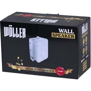 WÖLLER 10 Cm 100W 100V Beyaz Sütun Hoparlör W-4100 TB