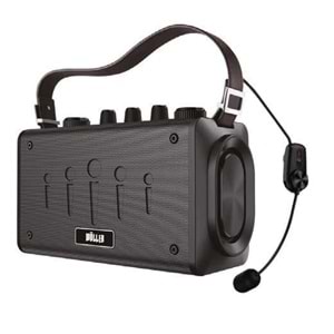 WÖLLER 100W Usb+Sd+Bt Headset Kayıtlı Şarjlı Amfi W-600 H