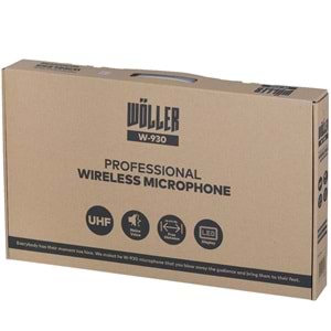 WÖLLER Uhf Çift El Kablosuz Mikrofon W-930 EE