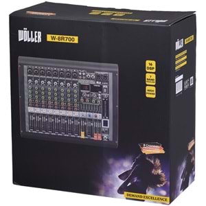 WÖLLER 8 Kanal 2X450W Usb-Bt Power Mixer W8-R900