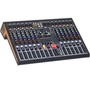 WÖLLER 12 Kanal Usb-Bt 99 Dsp Efect Deck Mixer WDM-12