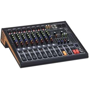 WÖLLER 8 Kanal Usb-Bt 99 Dsp Efect Deck Mixer WDM-8