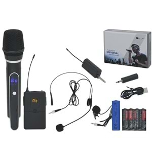 JRL UHF 1 El 1 Yaka Kablosuz Mikrofon WN-07 EY