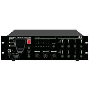WÖLLER EN54 250W 100V 6 Bölge Kontrollü Acil Anons Merkezi Ünite WPER-6250