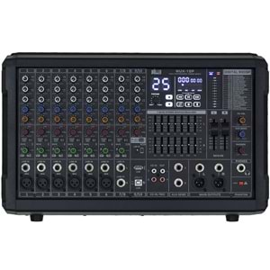 WÖLLER 2X750 W 10 Kanal Usb+Bt Power Küp Mixer Amfi WUX-10 P