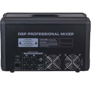 WÖLLER 2X750 W 10 Kanal Usb+Bt Power Küp Mixer Amfi WUX-10 P